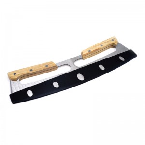 Hot Sale roestvrijstalen snijpizza, pizza -snijder pizza rocker voor keukengereedschap met plastic dekbescherming